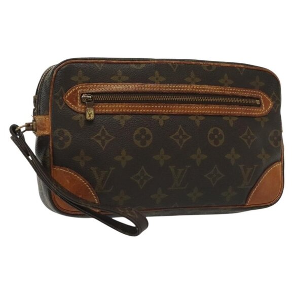 LOUIS VUITTON Monogram Marly Dragonne GM Clutch Bag M51825 LV Auth th6246 - Picture 1 of 16